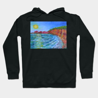 Oil Painting - Sicily. The Beach Near Naro. 2014 Hoodie